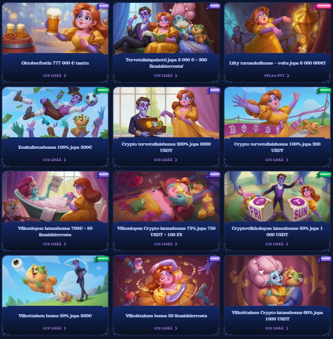 Casombie Bonukset ja promootiot